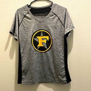 Holloway Coolcore ladies athletic short sleeve grey & black jersey. Medium size.